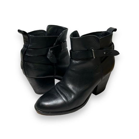Rag and Bone Leather Strappy Ankle Boots Womens 39‎ (US 9) - Picture 1 of 11